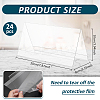24Pcs Acrylic Table Number Sign Tent Holder AJEW-BC0009-71-2