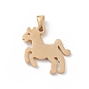 PVD Vacuum Plating 304 Stainless Steel Pendants STAS-G284-18G-2