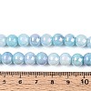 Electroplate Opaque Glass Beads Strands EGLA-T026-8mm-05B-4