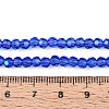 Electroplate Transparent Glass Beads Strands X-EGLA-A035-T4mm-L21-4