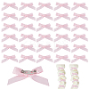 Bowknot Polyester Pins JEWB-WH0010-89C-1