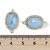 Natural Mixed Gemstone Faceted Oval Links G-B126-07G-4