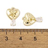Brass Micro Pave Clear Cubic Zirconia Charms LS-KK-L212-16G-3