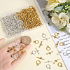 140Pcs 2 Colors Tibetan Style Alloy Toggle Clasps FIND-SP0001-22-3