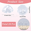 20Pcs Glass Bead Cone for Wind Chimes Making GLAA-SP0001-02-2