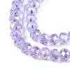Electroplate Glass Beads Strands EGLA-A044-T6mm-B17-4