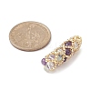 Natural Mixed Gemstone Pendants PALLOY-MZ00138-02-2