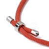 Round Nylon Milan Cord Slider Bracelet Making BJEW-L722-01P-11-2