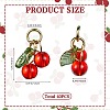 40Pcs Glass & Acrylic Beaded Charms FIND-SZ0003-73-2