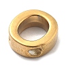 Ion Plating(IP) 304 Stainless Steel Charms STAS-R138-07G-O-2