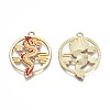 Rack Plating Alloy Enamel Pendants LS-X-ENAM-N055-079-3