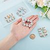 2 Styles Alloy Rhinestone Shoe Decorations FIND-GO0002-29-5