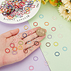   225Pcs 15 Colors SPray Painted Zinc Alloy Jump Rings FIND-H0010-91B-3