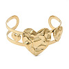 Stylish 304 Stainless Steel Cuff Bangles BJEW-K302-01A-G-4