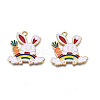 Alloy Enamel Pendants ENAM-N055-096B-2