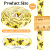 Polyester Bees Printed Grosgrain Ribbons SRIB-WH20020-018C-2