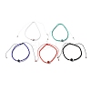 Nylon Thread Braided Beads Bracelets BJEW-JB04346-4