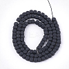 Spray Painted Non-magnetic Synthetic Hematite Beads Strands G-T116-14-17-2
