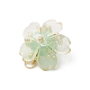 Handmade Glass Seed Beaded Sakura Pendants PALLOY-MZ00763-03-4