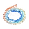 Transparent Painted Glass Beads Strands X1-DGLA-A034-T2mm-A13-5