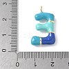 Brass Enamel Pendants KK-E093-03G-E-02-3