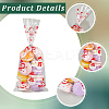 100Pcs Christmas Snowman Printed OPP Cellophane Candy Packaging Bags ABAG-GF0001-41B-6