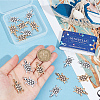 20Pcs 2 Colors Alloy Rhinestone Pendants ENAM-SC0004-47-3