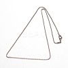 Tarnish Resistant 304 Stainless Steel Box Chain Necklaces LS-NJEW-M124-10P-2