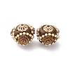 Handmade Resin Indonesia Round Beads IPDL-P005-17KCG-01-1