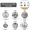 Brass & Alloy Beads Kits KK-NB0001-25AS-2