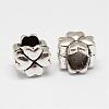 Clover Alloy European Beads PALLOY-K206-01AS-1