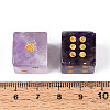 Natural Amethyst Carved Cube Dice T144-07G-3