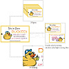 CREATCABIN 50Pcs Duck Theme Paper Card AJEW-CN0001-98E-3
