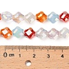 Electroplated Glass Beads Strands EGLA-P067-04A-01-4