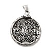 304 Stainless Steel Big Pendants LS-STAS-D091-12AS-1