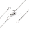 1.5MM Brass Cable Chain Necklace Making NJEW-D302-75P-1