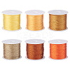 6 Rolls 6 Colors 6-Ply Polyester Metallic Thread OCOR-TA0003-13-2