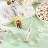 Printed Natural Wood European Beads WOOD-PH0002-79D-5