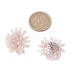 Flower Handmade Glass Seed Beads Stud Earrings EJEW-MZ00680-03-4