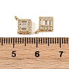Brass Micro Pave Cubic Zirconia Pendants KK-A257-12A-G-3
