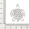 Hollow 304 Stainless Steel Pendants STAS-D202-02P-3