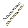 100Pcs 5 Color Iron Ends with Twist Chains DIY-FS0003-54-4