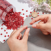 10 Strands Flat Round Handmade Polymer Clay Beads CLAY-PH0001-44N-3