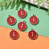 Platinum Plated Alloy Enamel Charms LS-ENAM-S118-03I-P-5