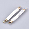 Electroplate Natural Howlite Links connectors G-S344-73J-2