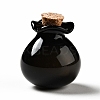 Lucky Bag Shape Glass Cork Bottles Ornament AJEW-A039-02I-1