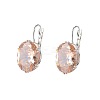 Oval Alloy Rhinestone Leverback Earrings FS-WG5DBAA-02-2