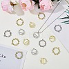 32Pcs 4 Styles Rack Plating Alloy Pendants FIND-FH0006-94-4