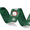 20 Yards Christmas Santa Claus Printed Polyester Grosgrain Ribbons OCOR-K005-01B-3