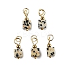 Natural Dalmatian Jasper Pendants STAS-Z129-01G-06-1
